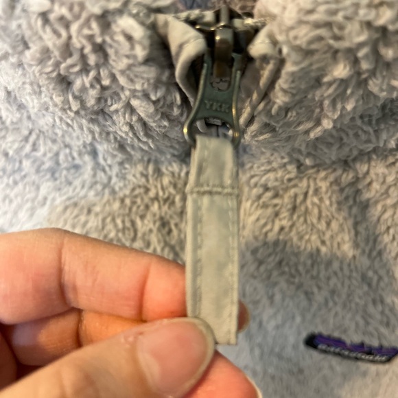 Patagonia Los Gatos 1/4 zip fleece Salt Grey S Pullover Hiking High Pile - Picture 7 of 12